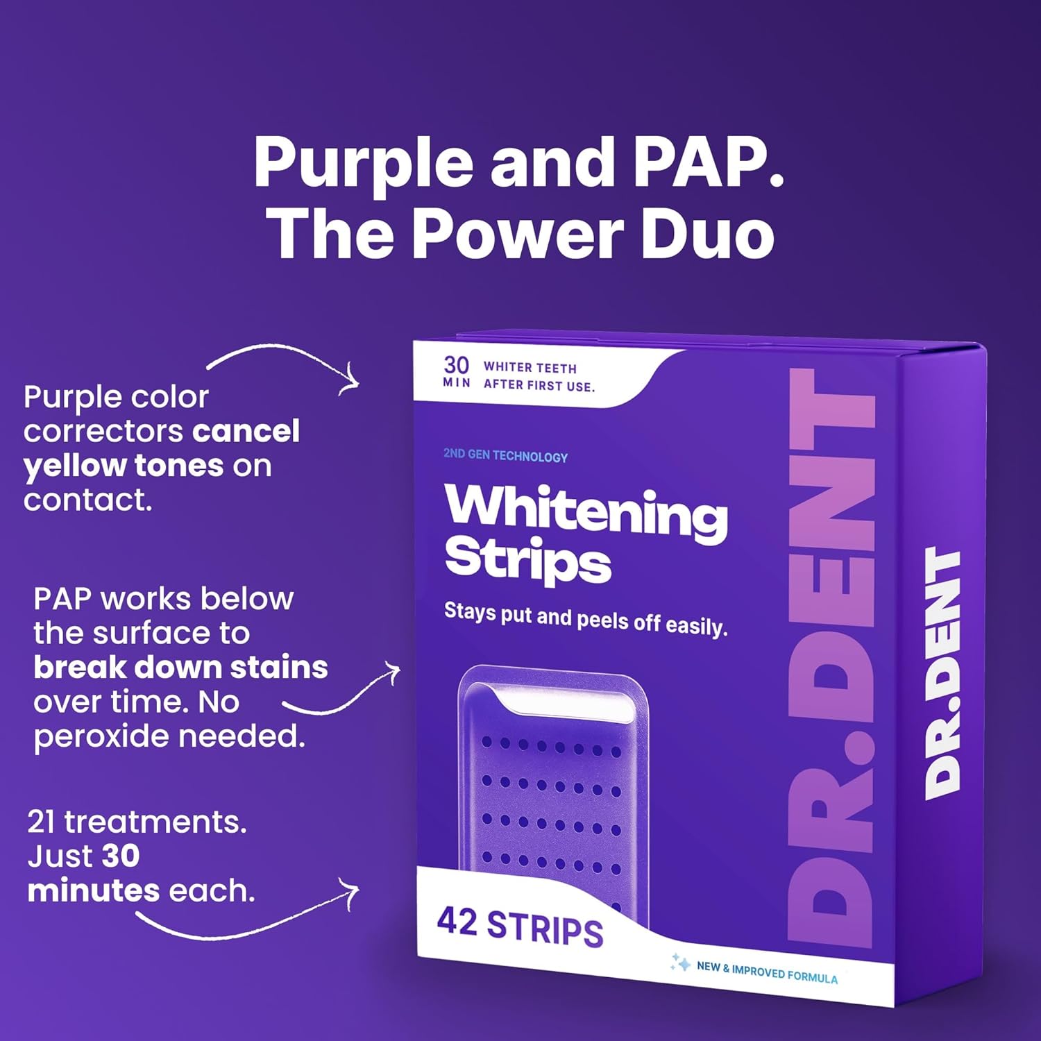 Purple Smile Whitening Strips